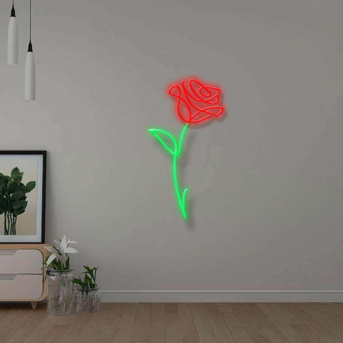Rose rouge - Light Genius