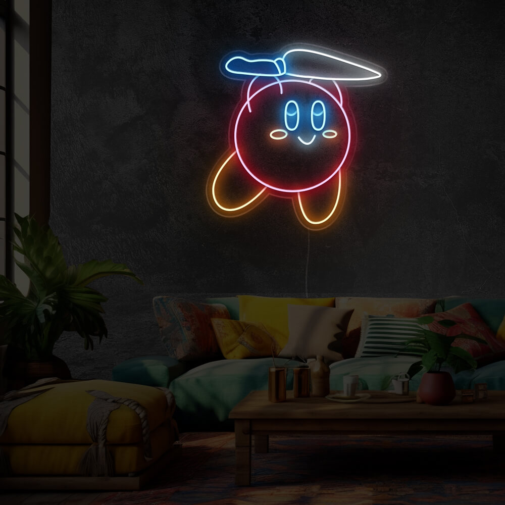 kirby-couteau-anime-neon-led-chambre