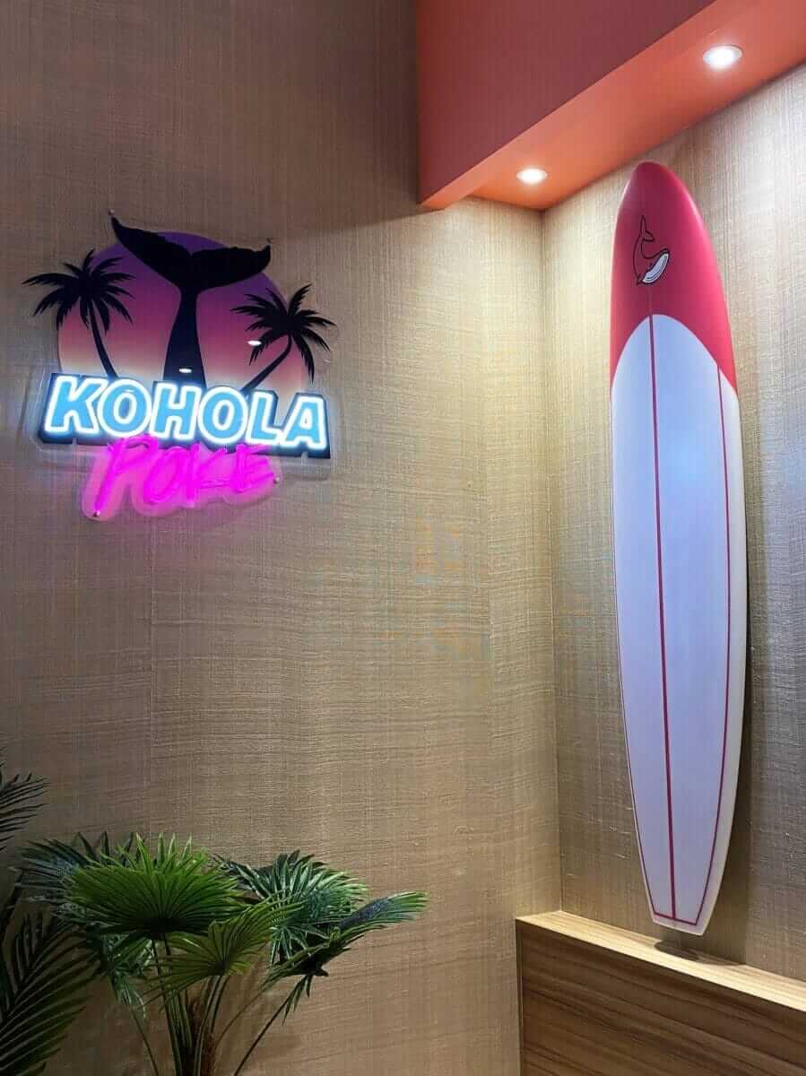 Accueil 26 Neon led personnalisé avec impression uv pour un restaurant