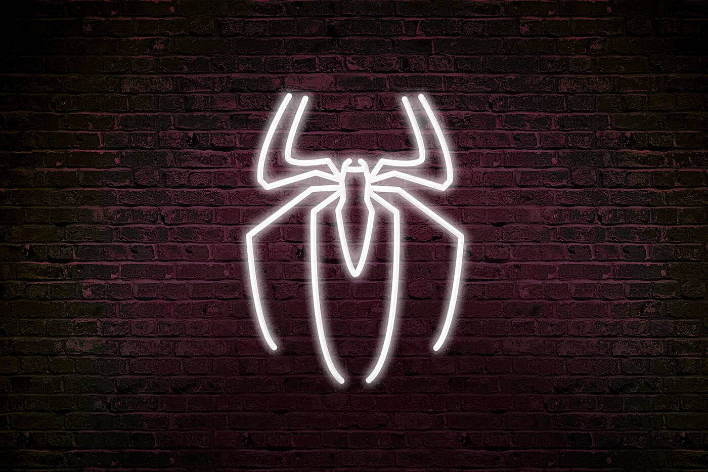 Néon LED Spiderman: Éclairez votre espace avec style.