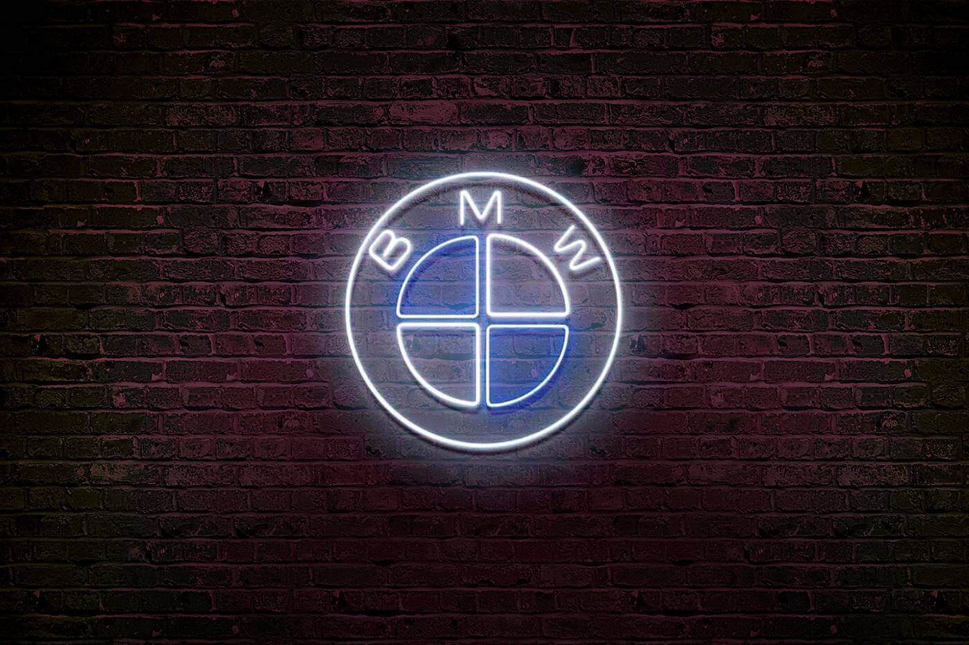 b m w logo néon signe au néon personnalisé signe au néon chambre