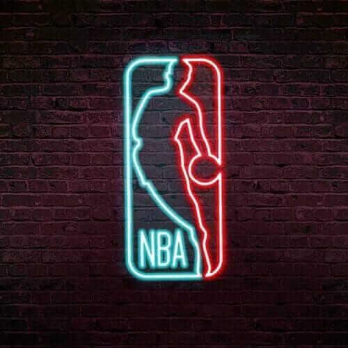 Dunkez votre néon led NBA dans votre salon.
