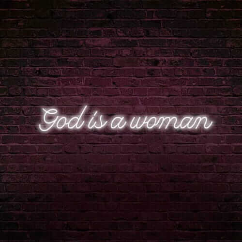 Dieu est une femme et il faut le mettre en lumière décorative.