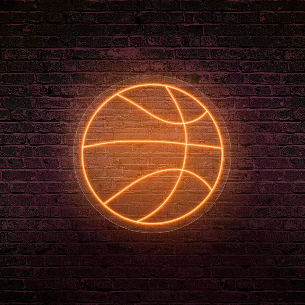 neon balle basket basketball decoration