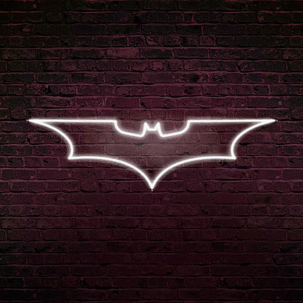 Sécurisez votre intérieur avec le logo Batman en néon