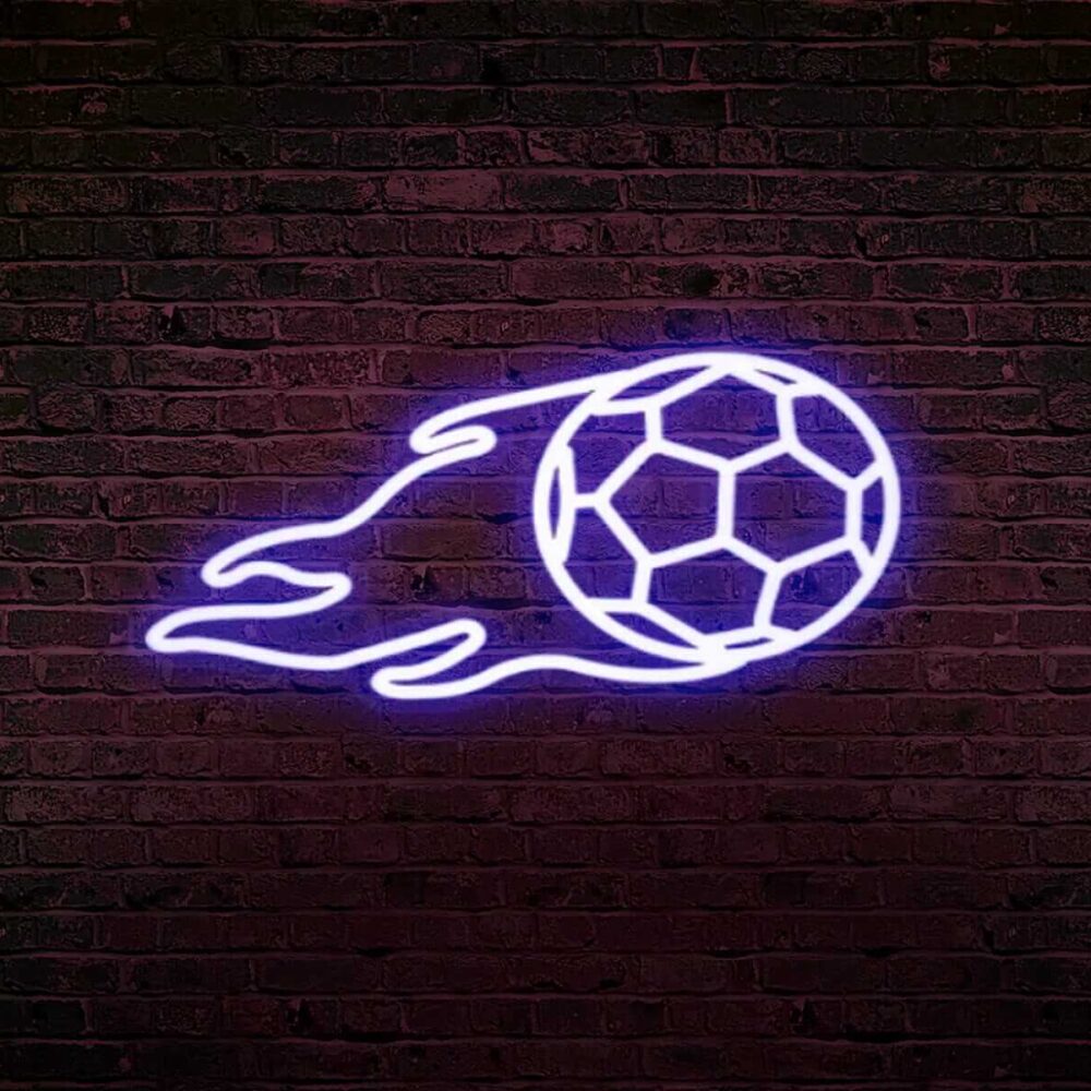 Le ballon de feu en neon led pour les fans de football