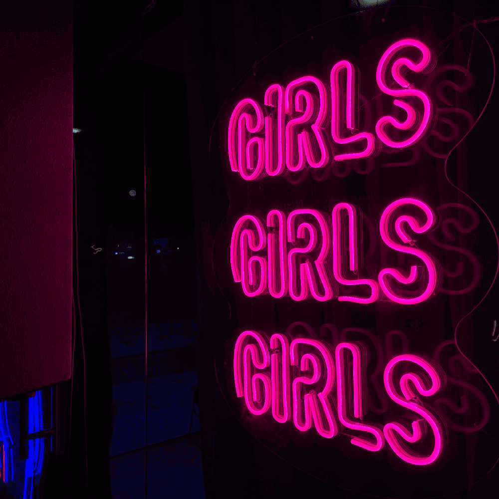 girls neon decoration femme led
