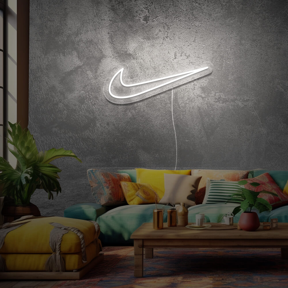 logo-nike-en-neon-led-Blanc Froid