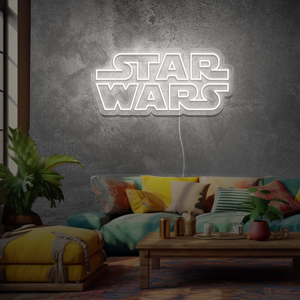 star-wars-film-logo-en-neon-led-light-genius-Blanc Froid