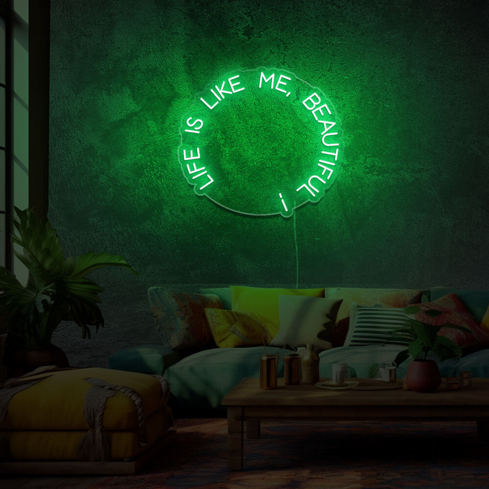 life-is-like-me-decoration-neon-led-Vert