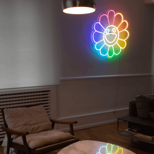 néon décoratif takashi murakami avec technologie led
