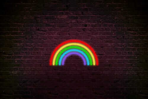 Rainbow neon light genius led