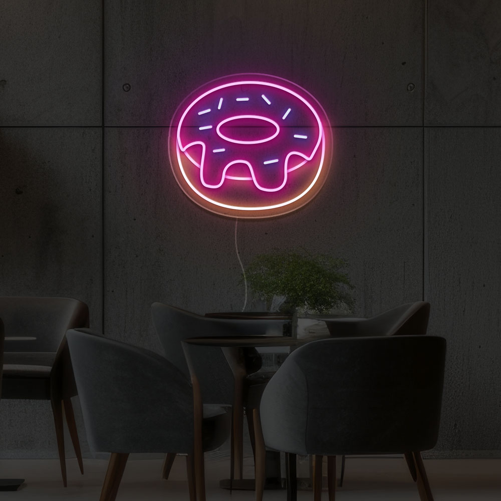 neon donuts led light genius