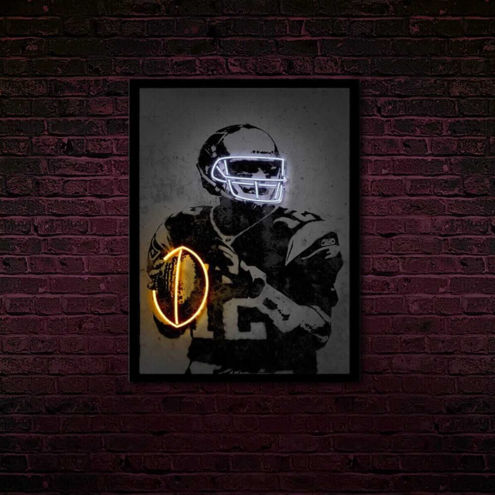 tombrady neon light genius led