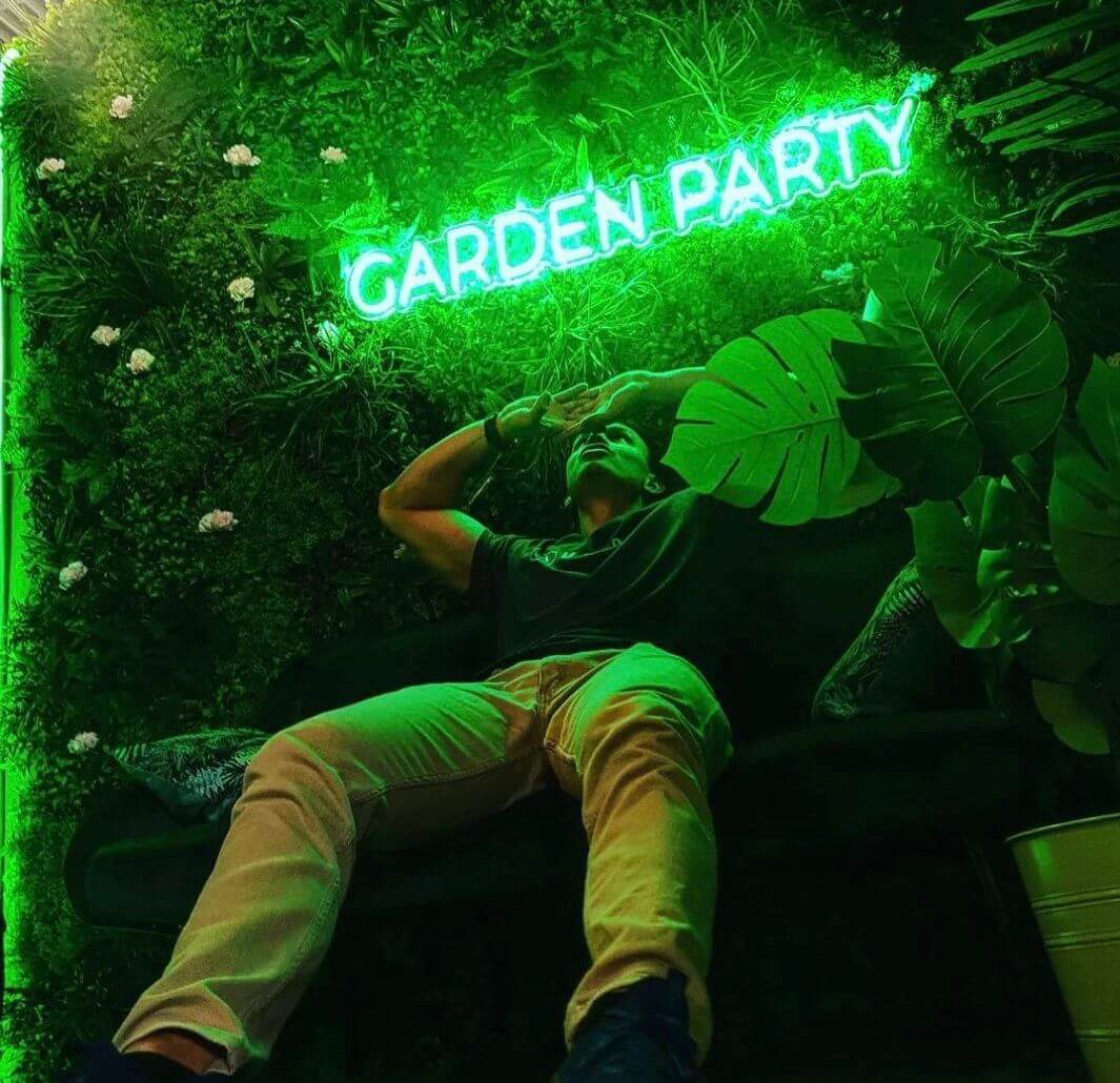 Néon led personnalisé Garden party