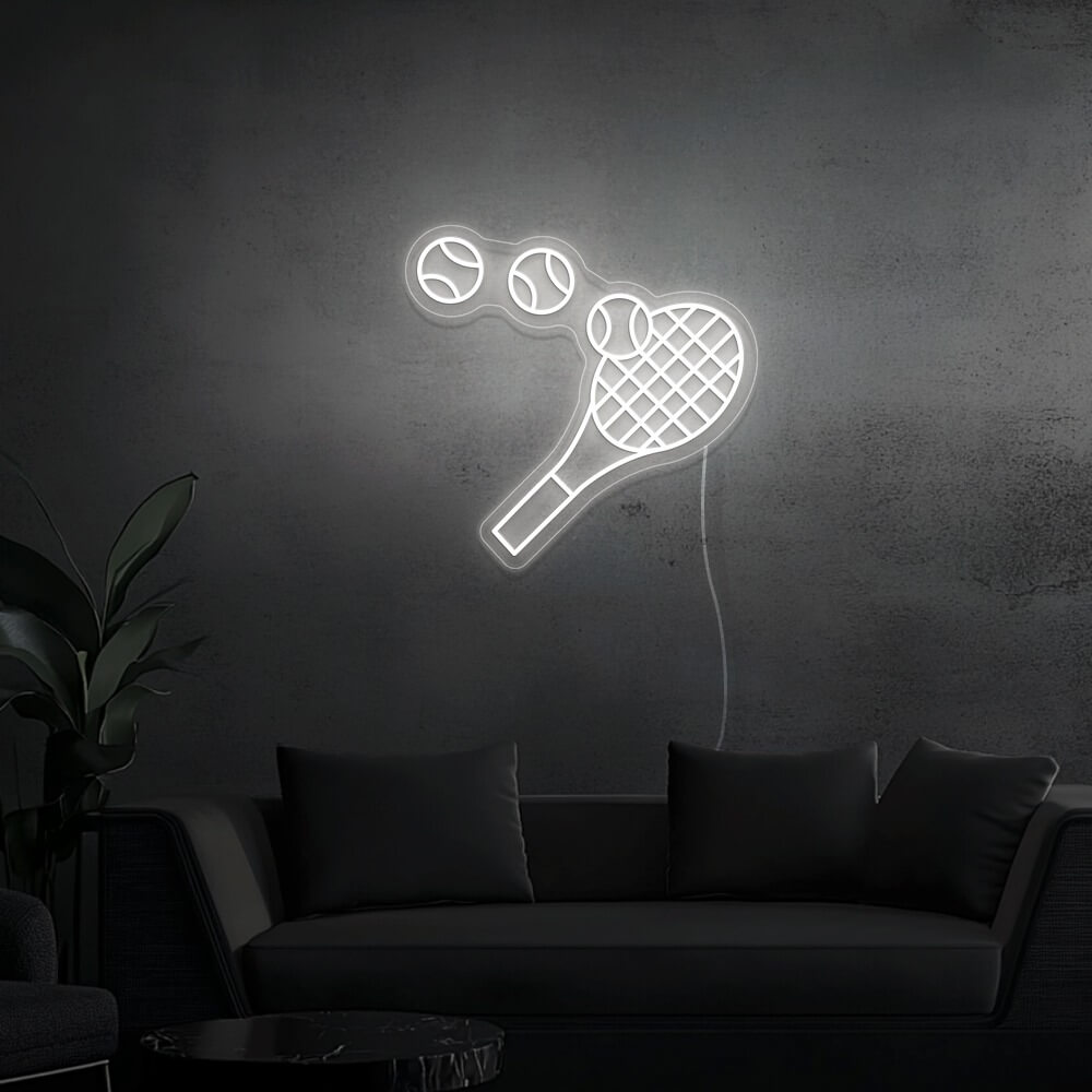 raquette tennis sport neon light genius led 6