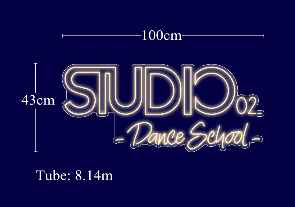 Néon personnalisé - Studio Dance School