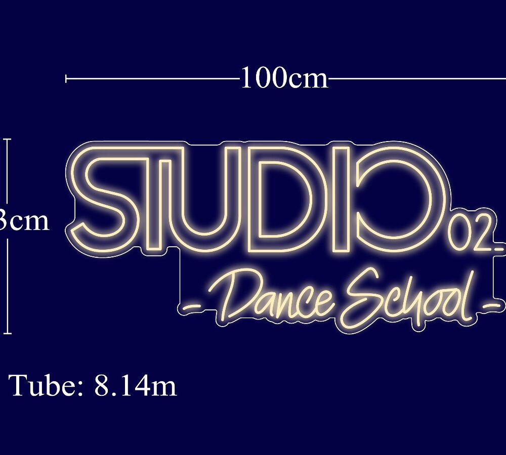 Néon personnalisé - Studio Dance School